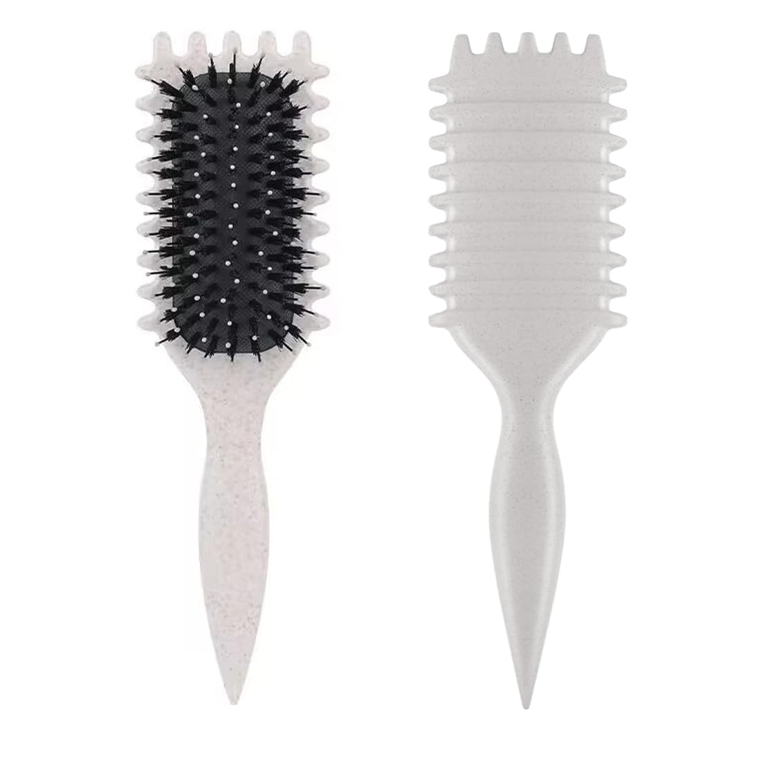 EIHI Curl Defining Brush,Brosse à Cheveux En Poils De Sanglier Brosse De Coiffage Pour Démêler,Mettre En Forme,Définir Les Boucles Pour Les Femmes Et Les Hommes