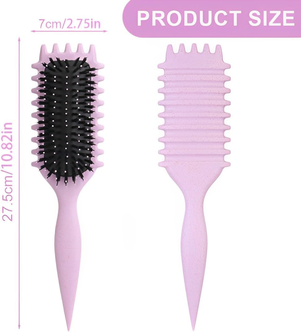 EIHI Curl Defining Brush,Brosse à Cheveux En Poils De Sanglier Brosse De Coiffage Pour Démêler,Mettre En Forme,Définir Les Boucles Pour Les Femmes Et Les Hommes