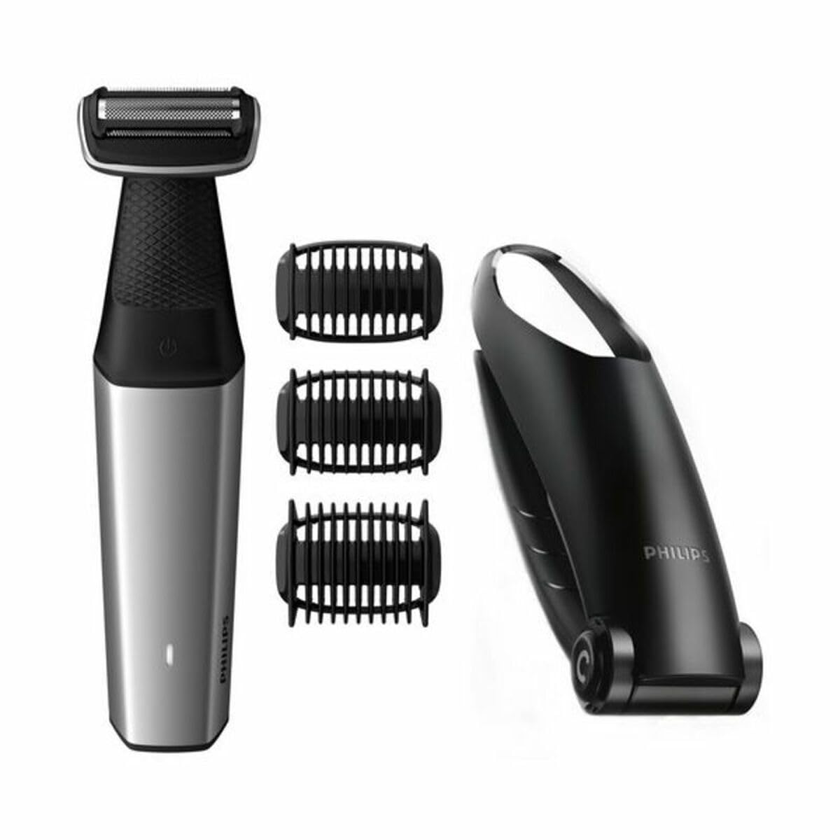 Philips Bodygroom Series 3000 - tondeuse corps et entrejambe étanche, rasage de près confortable, pour toutes les zones du corps, 50 min. Autonomie, modèle BG3017/01