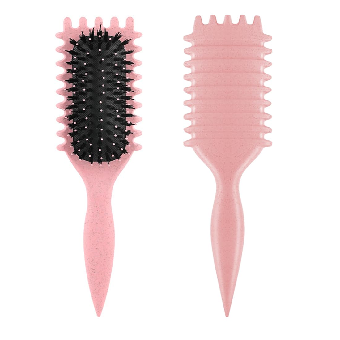 EIHI Curl Defining Brush,Brosse à Cheveux En Poils De Sanglier Brosse De Coiffage Pour Démêler,Mettre En Forme,Définir Les Boucles Pour Les Femmes Et Les Hommes