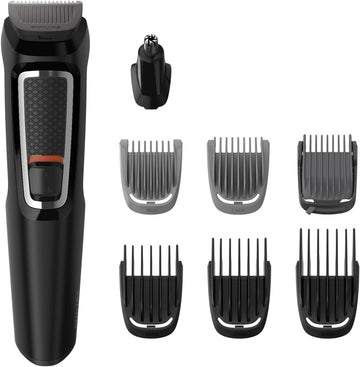 Philips Series 3000 Tondeuse multistyle 8 en 1, un seul outil, stylisation facile pour le visage et les cheveux, 11 hauteurs de coupe (0,5 à 16 mm), modèle MG3730/15