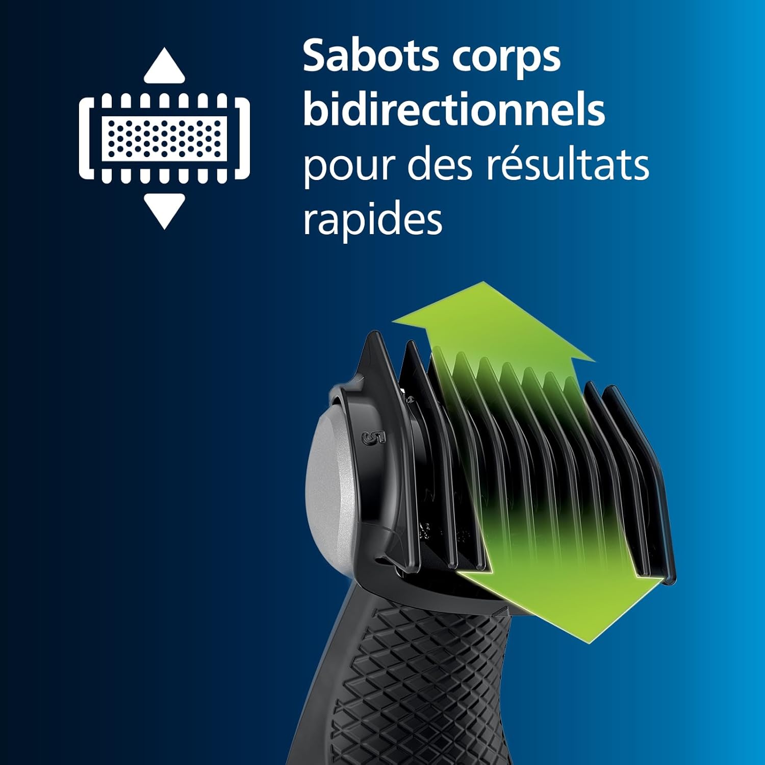 Philips Bodygroom Series 3000 - tondeuse corps et entrejambe étanche, rasage de près confortable, pour toutes les zones du corps, 50 min. Autonomie, modèle BG3017/01